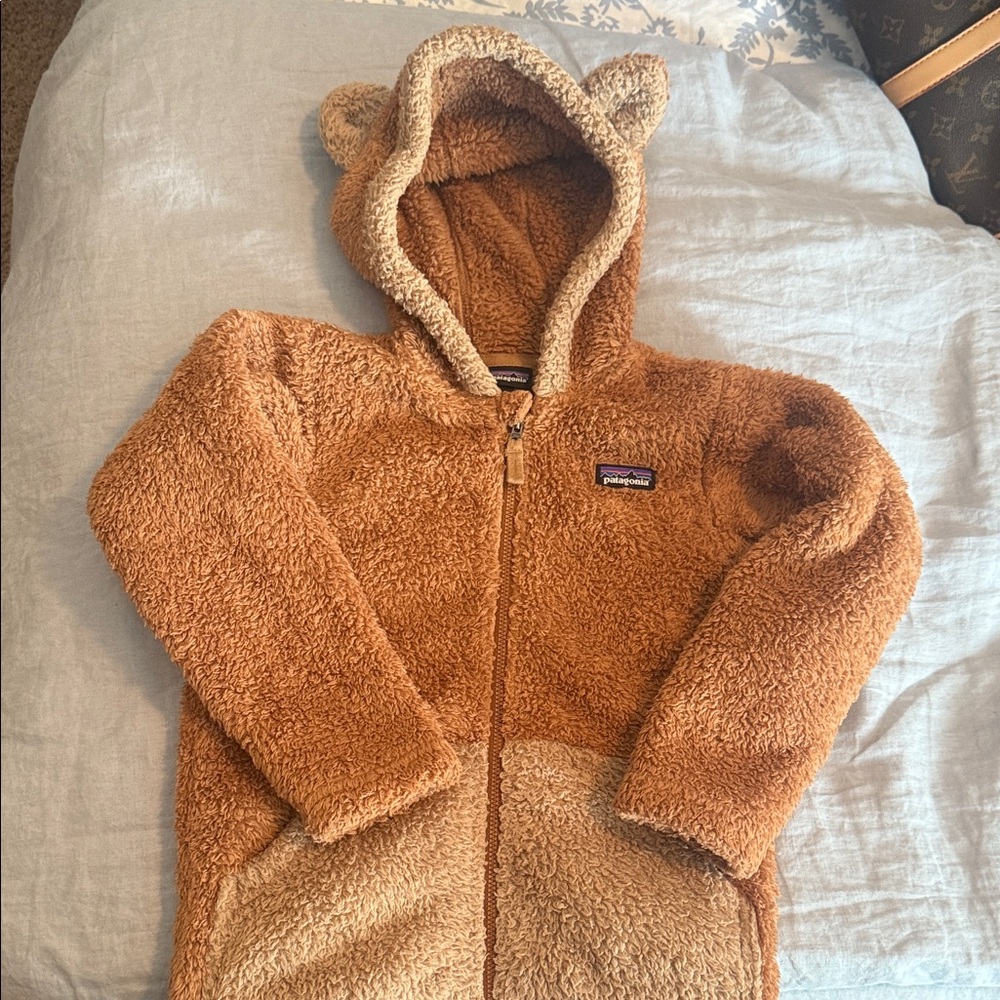 Patagonia Tan Fleece Bear Jacket